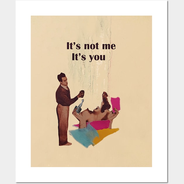 It's not me Wall Art by mintchocollage